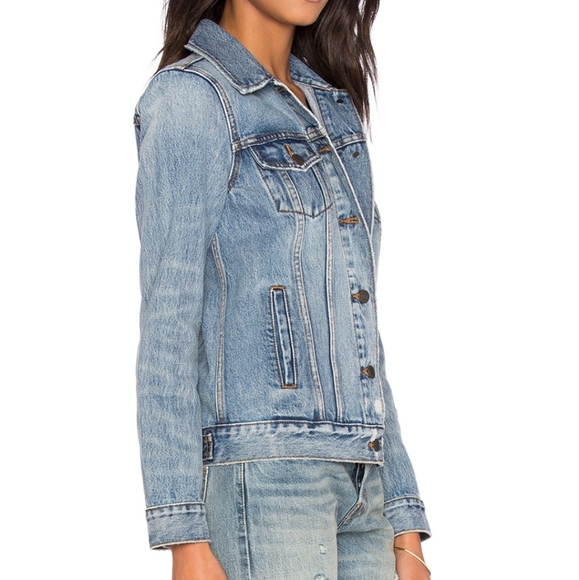 Levi's blue boyfriend trucker jacket SZM - Picture 2 of 16